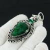 Emerald, Green Apatite Gemstone Silver Pendant, 925 Sterling Silver Jewelry Pendant, Emerald Pendant For Women Pendant For Gifts For Her