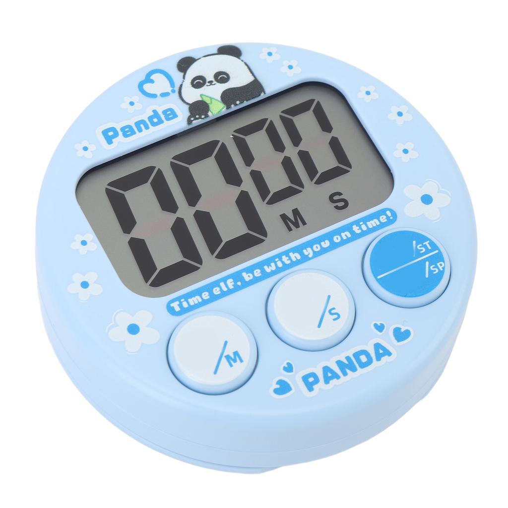 Minuteur de cuisine numérique écran LCD compact dessin animé électronique magnétique pour enfants