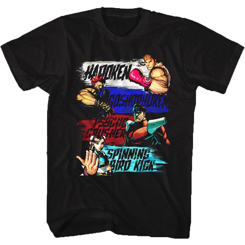 Pop Summer Street Fighter (1990s) Champion Street Fighter Video Game Character Printable Unisexs ShortSleeved TShirt