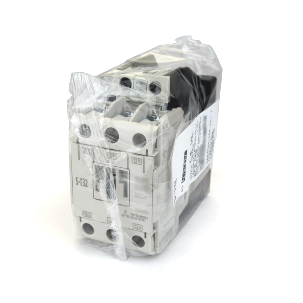 

Mitsubishi Electric AC200V Electromagnetic Contactor Rating Part Protection NN S-T32 (Representative 32A) (DIN Rail/Screw Mounting) (Charging Cover)