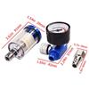 HVLP Sprayer Air Regulator Pressure Gauge +In-line Water Trap Filter JP/EU/US Adapter Air Pressure Regulator Gauge for Airbrush