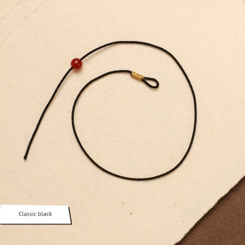 DIY Extremely Fine 1mm String Lucky Beads Anklet Carrying Strap