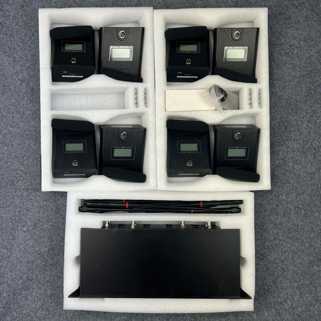 Wireless One-to-Eight Conference Microphone System