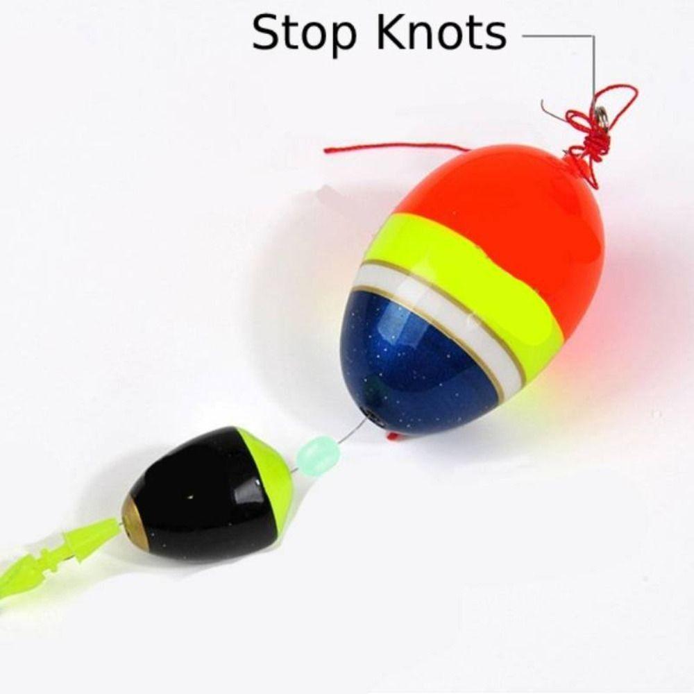 50pcs Fishing Tools Cotton Thread Knot Cord String Bobber Looper Stop Knots   Sea Fishing
