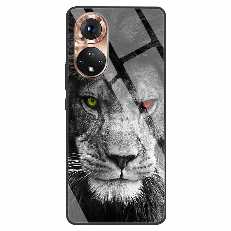 Luxury Case for Huawei Honor 50 Cover Tempered Glass Cover for Huawei Honor 50 Phone Case Honor50 6.57" Coque Bag Fashion Bumper