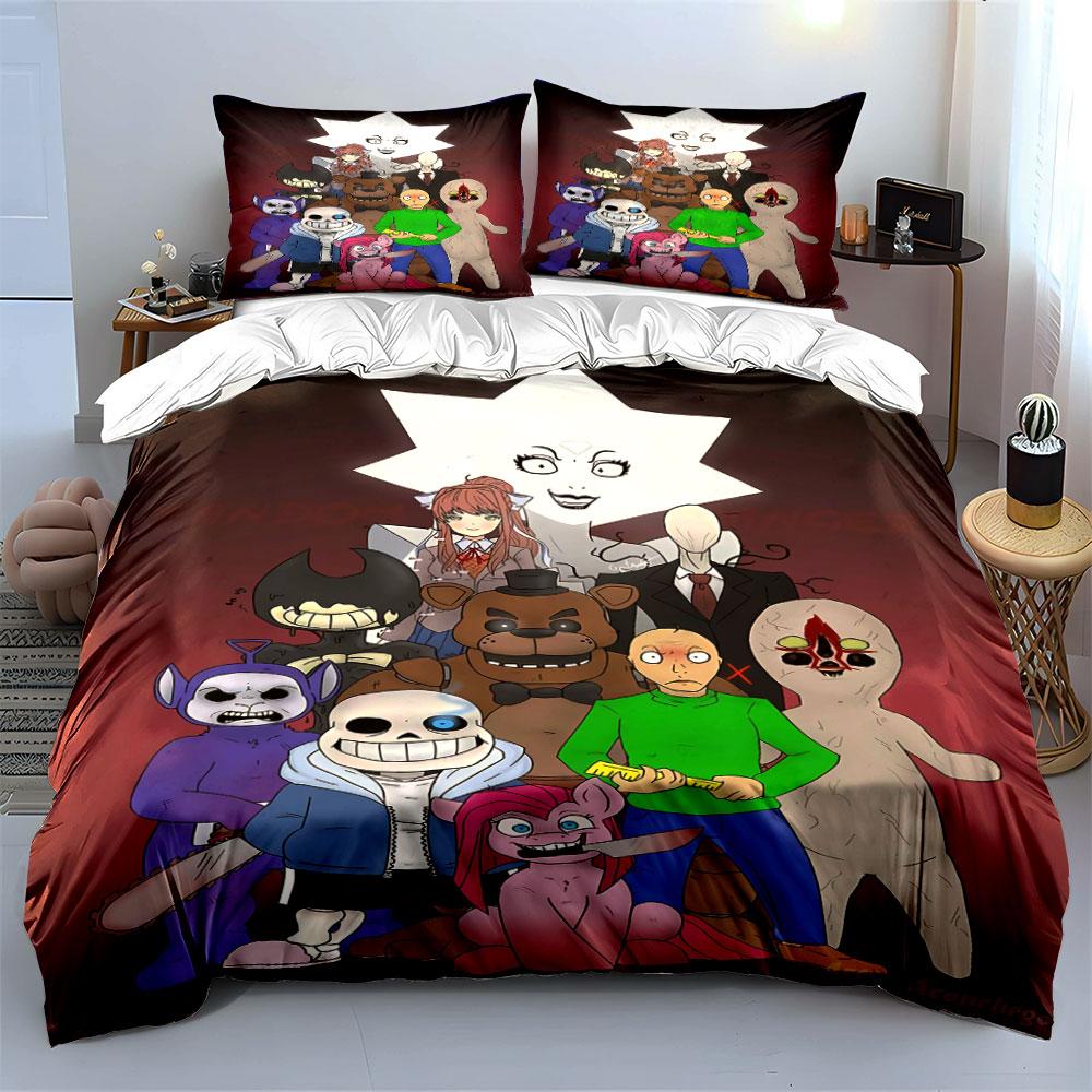 Characters from horror games. Bedding sets Duvet cover sets Duvet covers Pillowcases(1* Duvet Cover 2* Pillowcases without duvet insert)