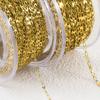 1Meter Stainless Steel Gold Color Flat Oval Filled Cable Chain for DIY Necklace Making Jewelry Making Findings Bracelet Supplies