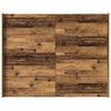 Storage Bed Frame Reclaimed Wood Look 135 x 190 cm Engineered Wood