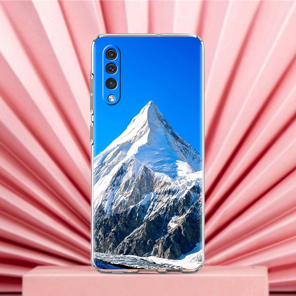 Handyhülle Für Samsung A56 A36 A26 A24 A16 A14 A12 A32 A50 A70 A22 A40 A34 A54 A42 A52 5G A06 Hülle Bergspitzen Landschaft