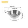 Stainless Steel Korean Style Multipurpose with Handle Bowl Cuisine Fruit Salad Bowl Induction Cooker Heatable