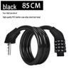 Anti-theft Combination Bike Lock: Portable Steel Cable for Mountain and Electric Bikes