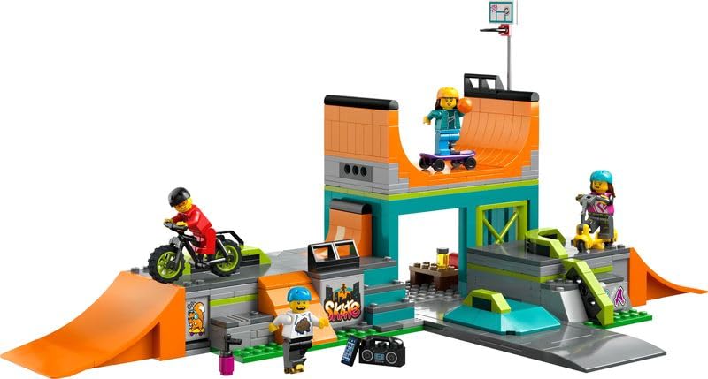 LEGO City Skate Park 60364, a Toy Block Gift for City Building, for Boys and Girls Ages 6 and Up