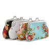 Women  Floral Mini Hasp Retro Clutch Bag Small Wallet Credit Card Holder Coin Purse
