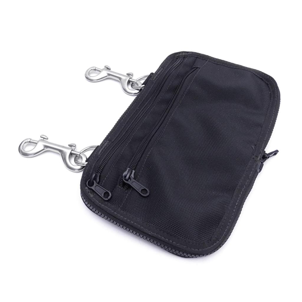 Diving Side Mount Storage Pocket Bag with Double Ended Hook Diving Sidemount Storage Pouch Snorkeling Accessories