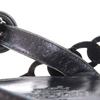Great HERMES Sandals Romanzo Chaine d'Ancre ankle strap black leather Women 37 Used