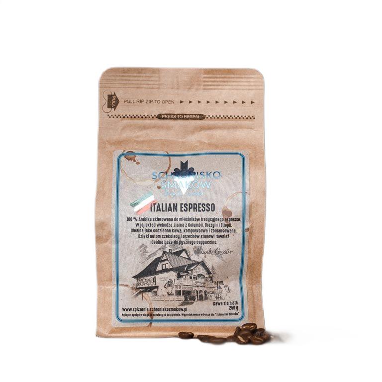 Kawa ziarnista italian espresso 160g - schronisko bukowina