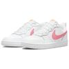 New Nike Court Borough Low 2 White Coral Chalk GS BQ5448-124