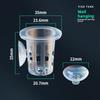 10Pcs Transparent Aquarium Planting Cups  for Freshwater Fish Tank Decoration