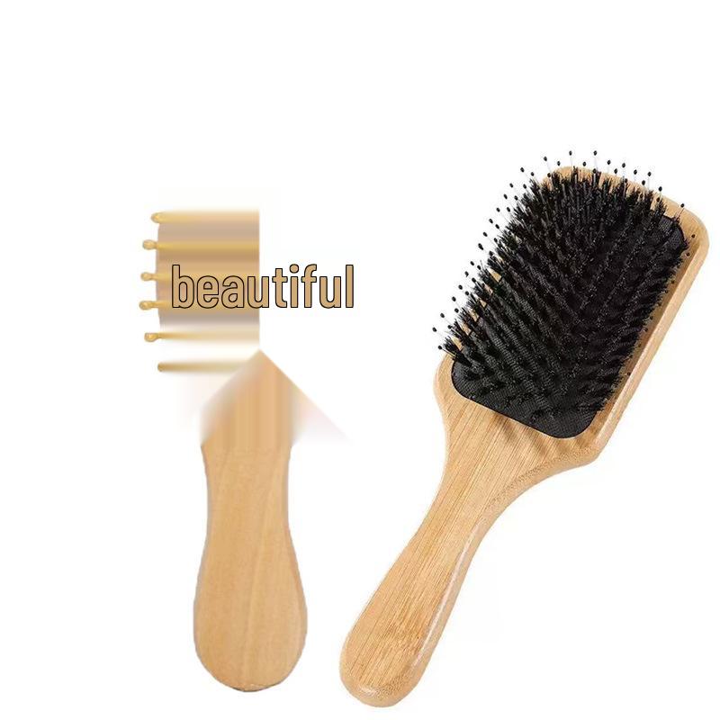 Compact Wooden Pocket Scalp Massage Comb