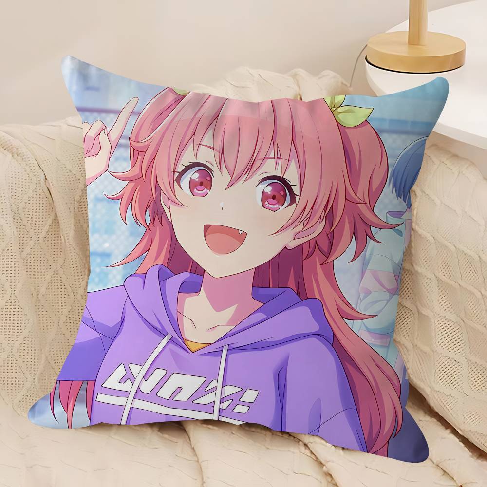 A-Airi Momoi Cartoon Pillow Gifts Home Office Furnishings Bedroom Sofa Car Cushion Cover Case 45x45cm