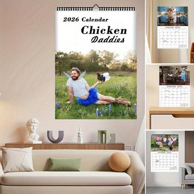 Calendario da Parete 2026 Papà Gallo - Disponibile e Pronto per la Spedizione