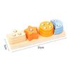 Montessori Wooden Rattles For Baby Crib Toys Baby Rattle Educational Musical Wooden Toys Children Development Games Wood Puzzles