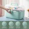 Medicine Storage Box First Aid Kit Storage Box 3 Tiers Plastic High Capacity MultiFunctional Portable Family Emergency Pill Case