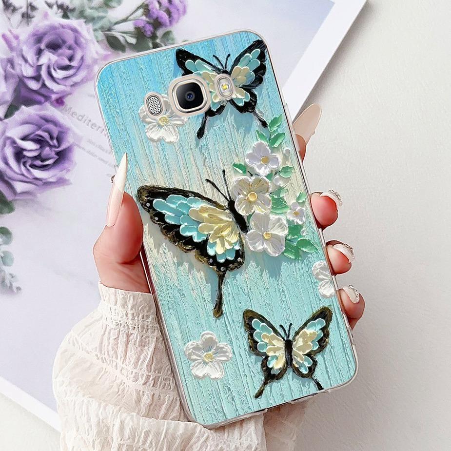 For Samsung Galaxy J5 2016 Case SM-J510F New Luxury Painted Cover Soft Silicone Phone Case For Samsung J3 J5 J7 2016 Fundas Capa
