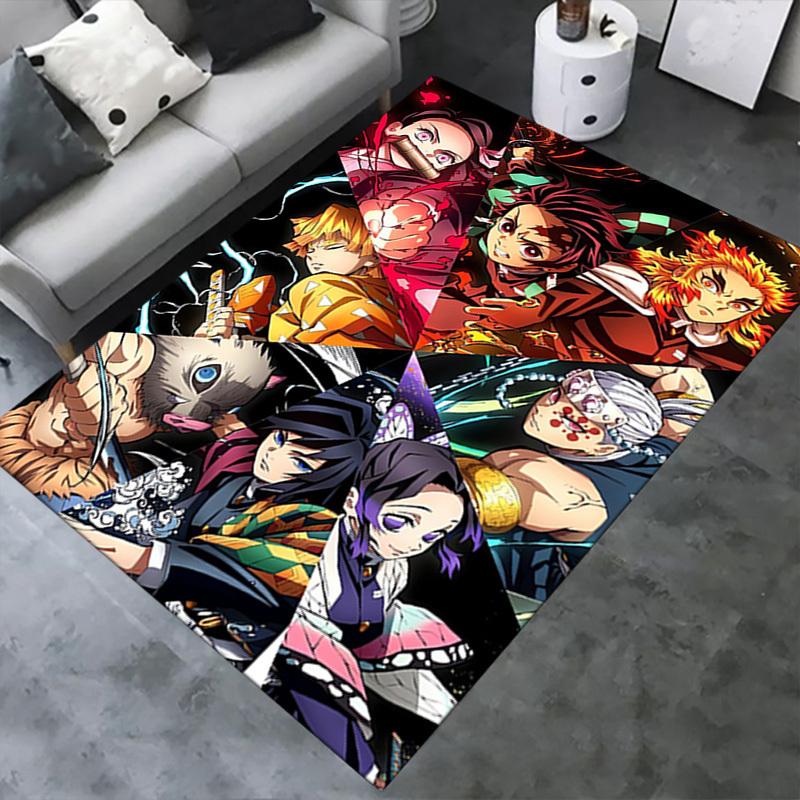 Office Carpet: Demon Slayer Theme Sofa Rug for Chair Protection