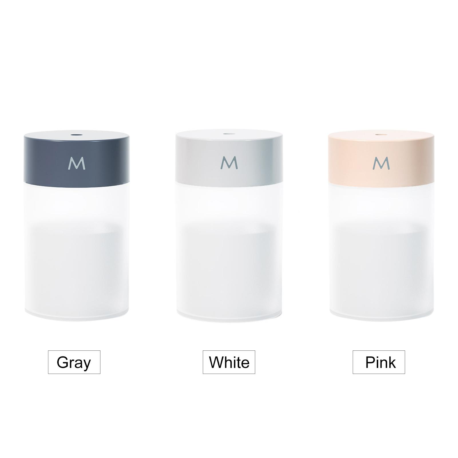 

260mL Mist Humidifier Diffuser Portable Colorful Night Light Quiet Cool Humidifier Desktop USB серый