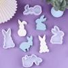 Silicone Mold for Bunny Shaped Scented Candles Flexible Non-Stick Craft Mold for DIY Candle Making and Resin Casting