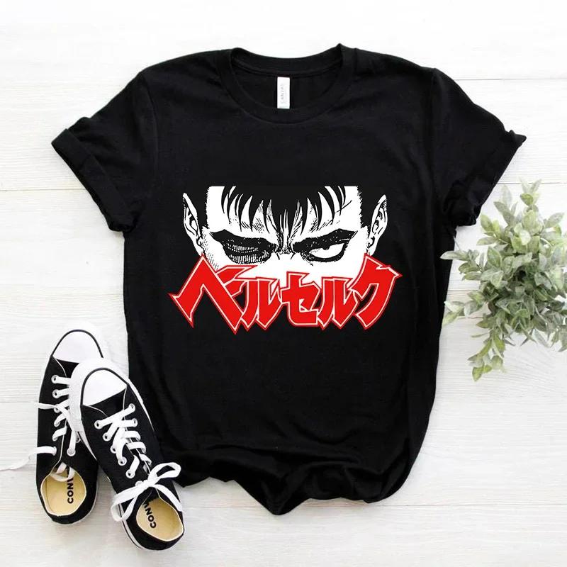 Anime Berserk Tričko Unisex Japonský Y2k Streetwear Manga Guts Vtipná Trička Dámský Top Kawaii Krátký Rukáv 90. léta