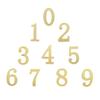 Golden Metal Digit Door Numbers Sign Plate DIY Mailbox House Outdoor 1
