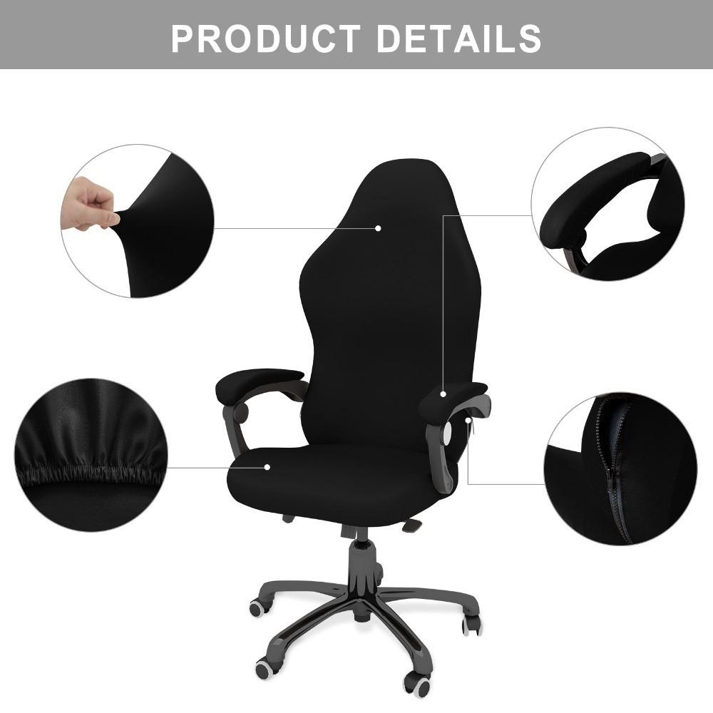 Breathable Gaming Chair Cover Leather With Armrests Covers Electronic Sports Chair Cover Anti-Slip Stretchable