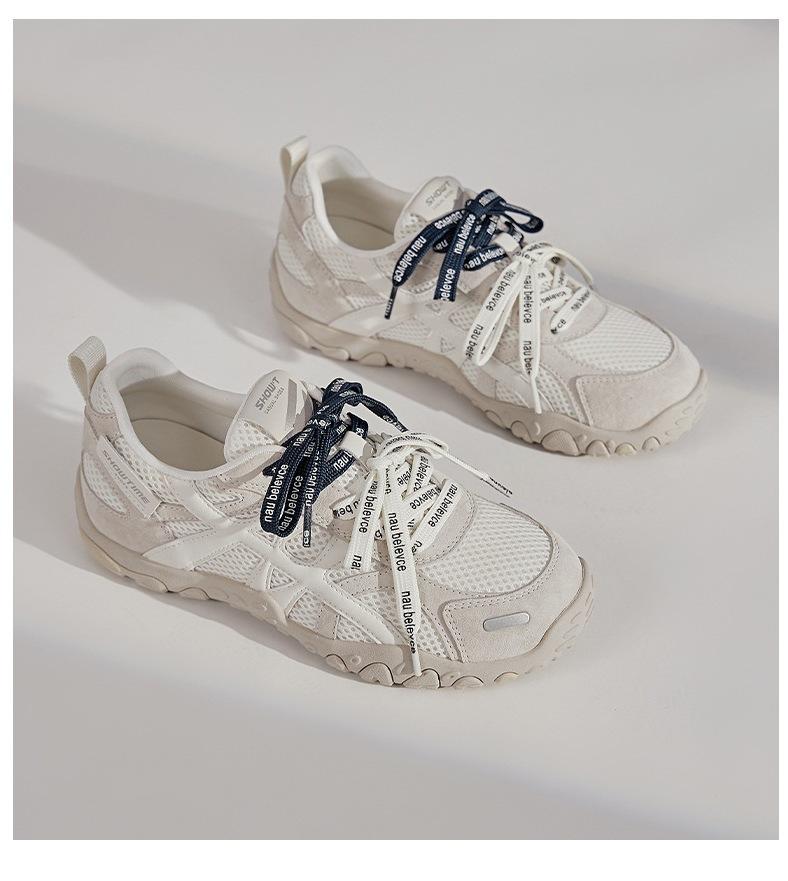 Dexun shoes women's 2025 new versatile huge good-looking inner height increase blue retro sports casual Forrest Gump shoes women's shoes