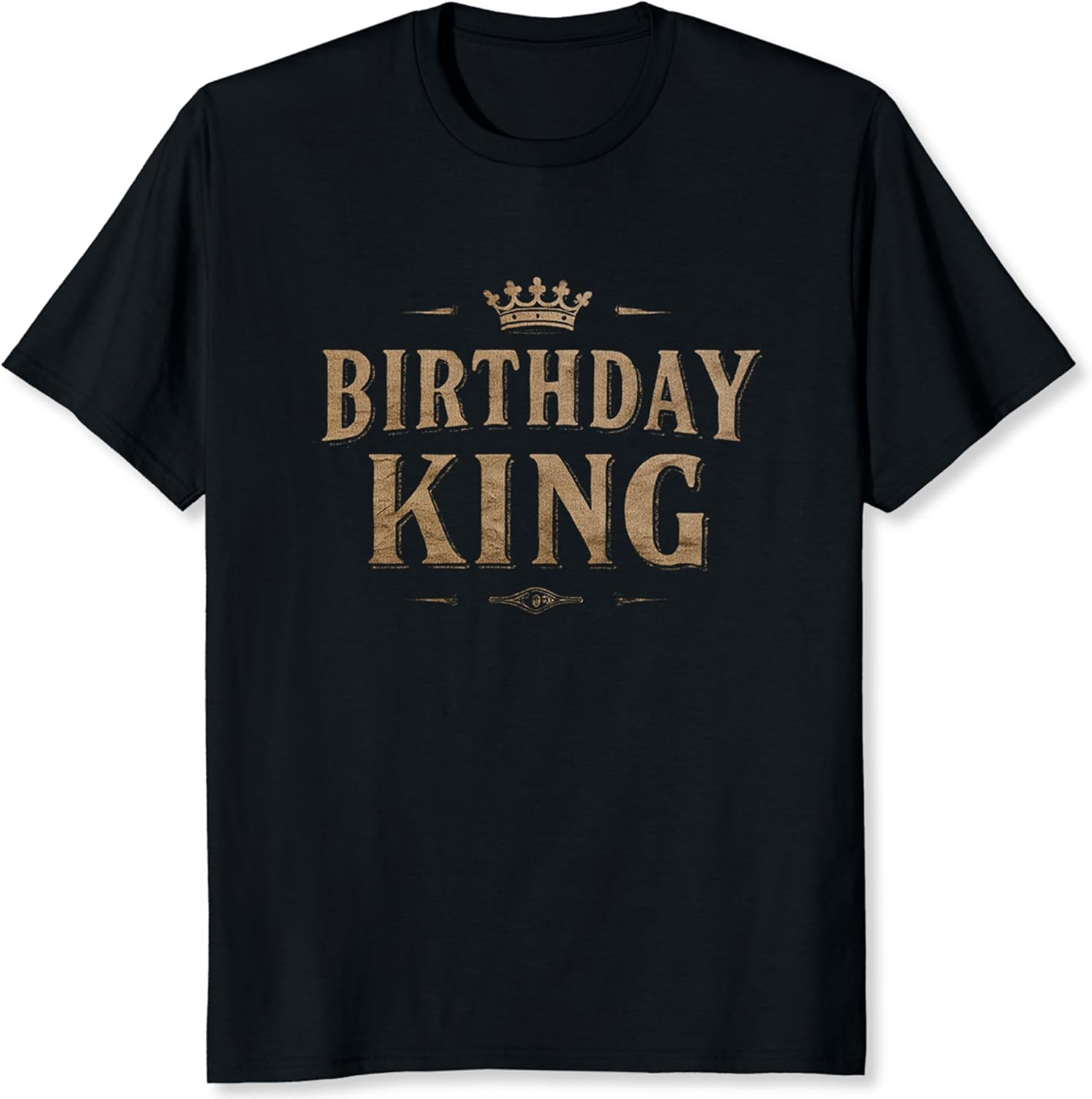 

Birthday King Shirt for Men Birthday Gift for Men Husband Boyfriend Brother Gold and Black Graphic Tee 5XL різнокольоровий
