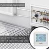 AIMOONSA Thermostat hebdomadaire programmable tactile pour chauffage au sol AC230V 3A Blanc
