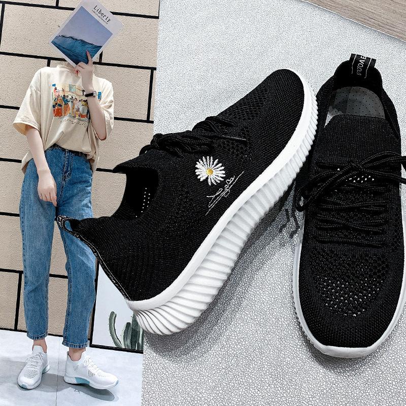 

New spring and autumn women s shoes little white shoes women s fashion casual shoes running sports shoes women s old Beijing cloth shoes women 35 чёрный