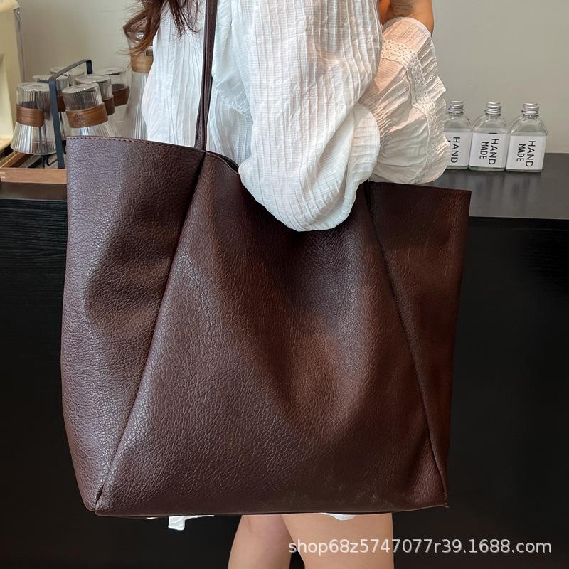 Merad Tote bag women's 2025 new popular high-end textured shoulder bag large-capacity versatile commuter bag