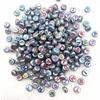 100pcs 7x4mm 6x6mm Mixed Alphabet Letter Beads Charms Beads for Making Jewelry Diy Handmade Bracelets Accessories