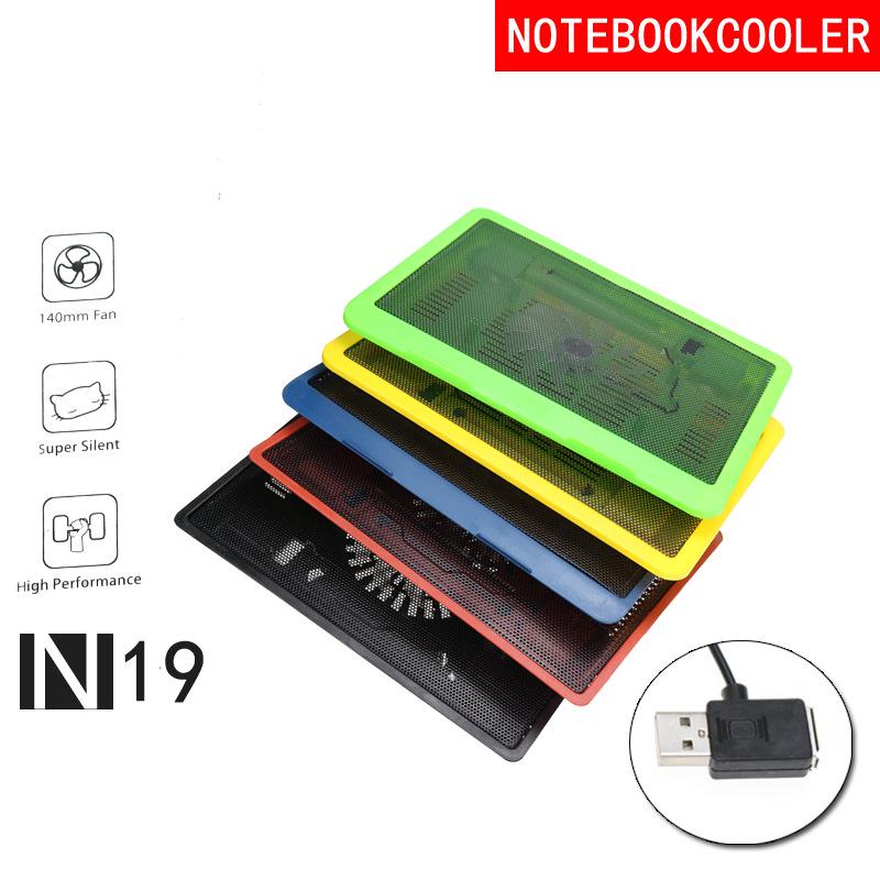 

Универсальная охлаждающая подставка для ноутбука N19 с большим вентилятором для ноутбуков 12-14 дюймов чёрный
