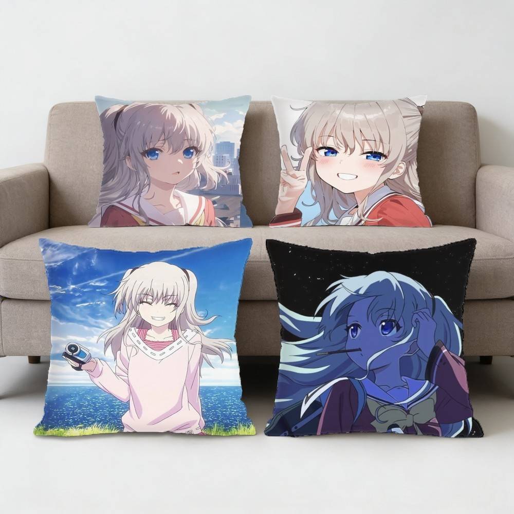 Charlotte Tomori Nao Pillow Case Sofa Living Room for Bedroom car Headboard Backrest Cushion Square Cushion Nap Time