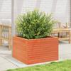 Plant Pot Wax Brown 70 X 70 X 45.5 Cm Solid Pine Wood