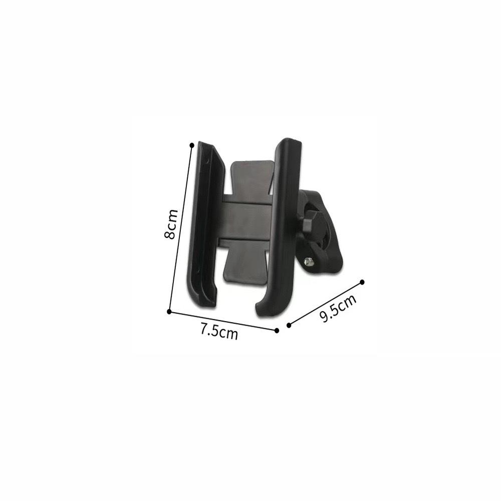 Aluminum Alloy Phone Holder for Bikes and Motorcycles - Shockproof, Anti-vibration, Ideal for Food Delivery Riders.