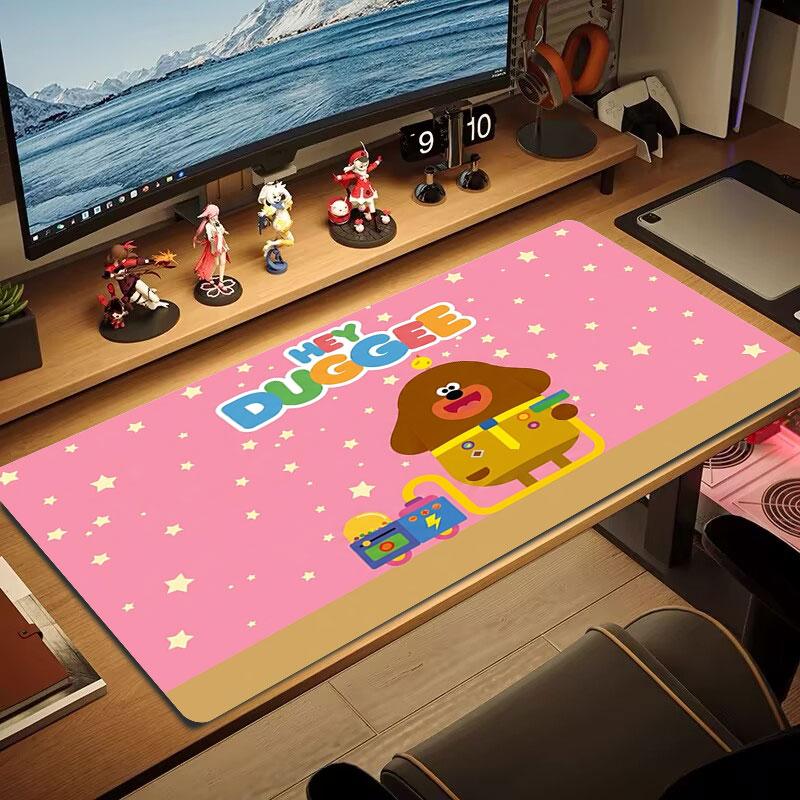 Hey Duggee Large Size Mouse Pad Large Gaming Table Cushion Non-slip Laptop Tablet Big Mousepad XXL Mat Mini PC Playmat With Lock edge