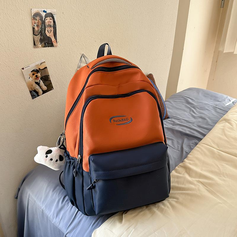 Schoolbag high value large capacity backpack female universal student schoolbag waterproof wear-resistant pain bag light fashion backpack wholesale