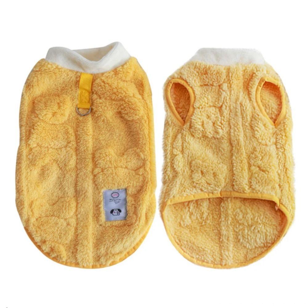 Warm Winter Warm Dog Vest Velvet Pet Traction Buckle Clothing Autumn Dog Pullover  for Cats/Kitten