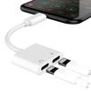 2 In 1  Audio Charging Adapter To Earphone AUX Cable for Listening Music Charging Converter Compatible with  iOS Devices