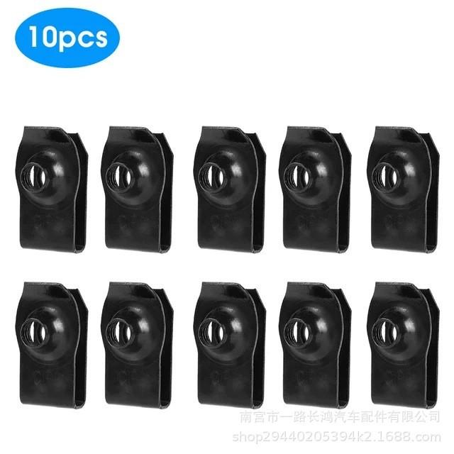 10pcs Automotive Hood Protective Body Fastener Iron Sheet