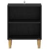 Bedside Cabinet 2 pcs Black Oak Effect 40 x 30 x 50 cm